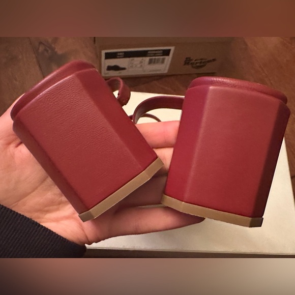 By Far Tanya Burgundy Leather Sandals 39 - Picture 5 of 13